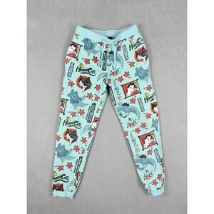 Monmon Cat Joggers Adult Large Multicolor Sun Cat Art Sweats Athleisure Lounge